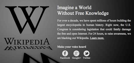 Wikipedia Black Out