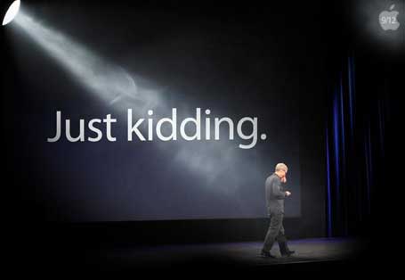 Just Kidding Tim Cook